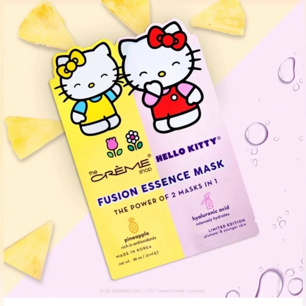 The Crème Shop® Hello Kitty Fusion Essence Pineapple & Hyaluronic Acid mask new‎